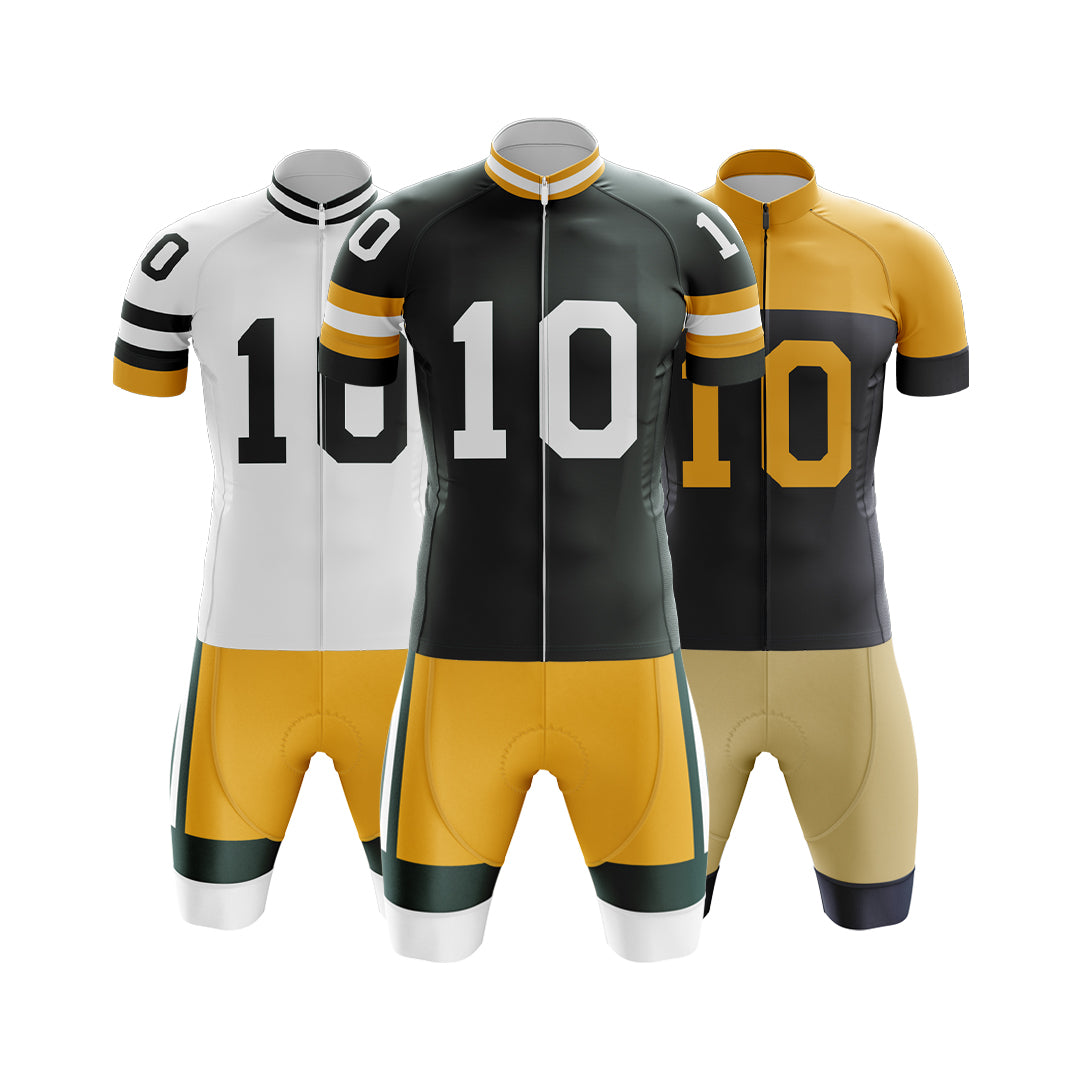 Green Bay Club Jersey (V3) - POLYESTER, Breathable, Dries Quickly - Bicyclebooth