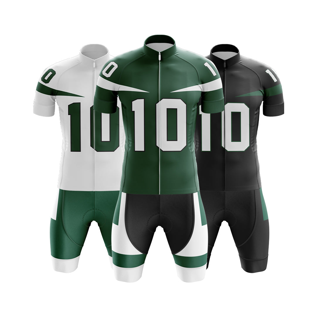 New York Jets (V3) Bike Jerseys - POLYESTER, Breathable, Dries Quickly - Bicyclebooth