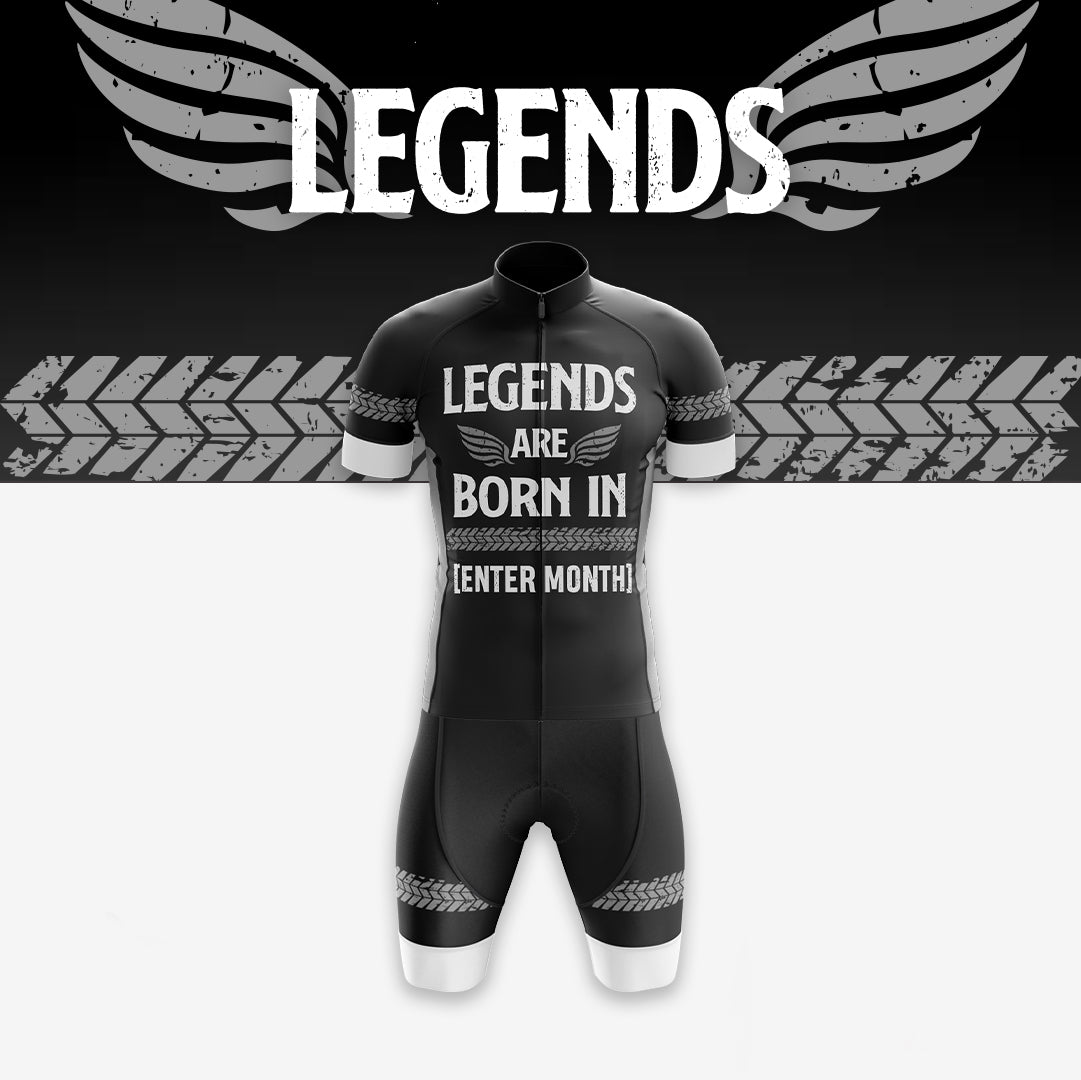 Legend Are Born in Club Jersey (V3-JAN) - POLYESTER, Breathable, Dries Quickly - Bicyclebooth