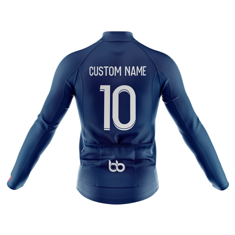 France Home Men's National Team 2XL Mbappé Long Sleeve Jersey