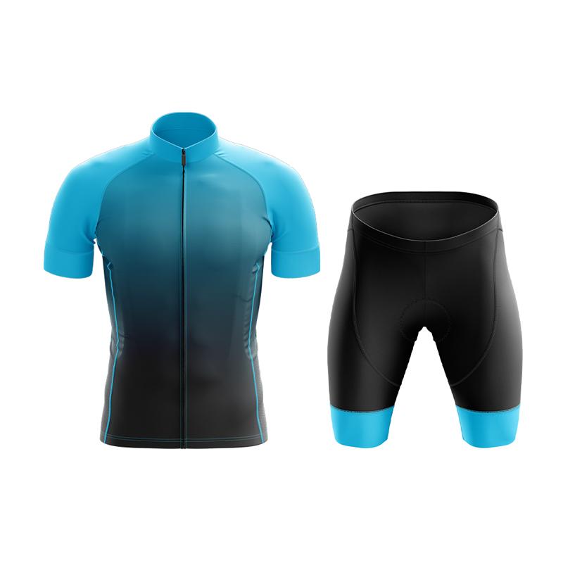 Black and 2024 blue cycling jersey